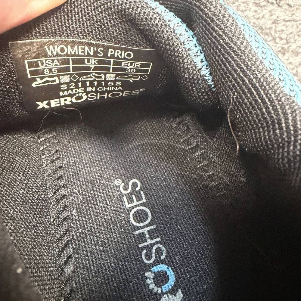 Xero Shoes Women 8.5 Prio Trainer Blue Barefoot Training Sneaker Minimalist